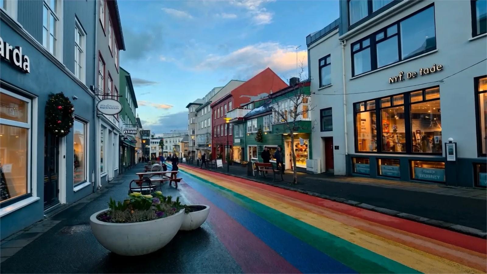 Reykjavík at dusk