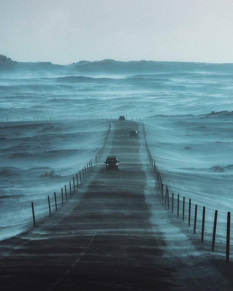 The Icelandic ring road